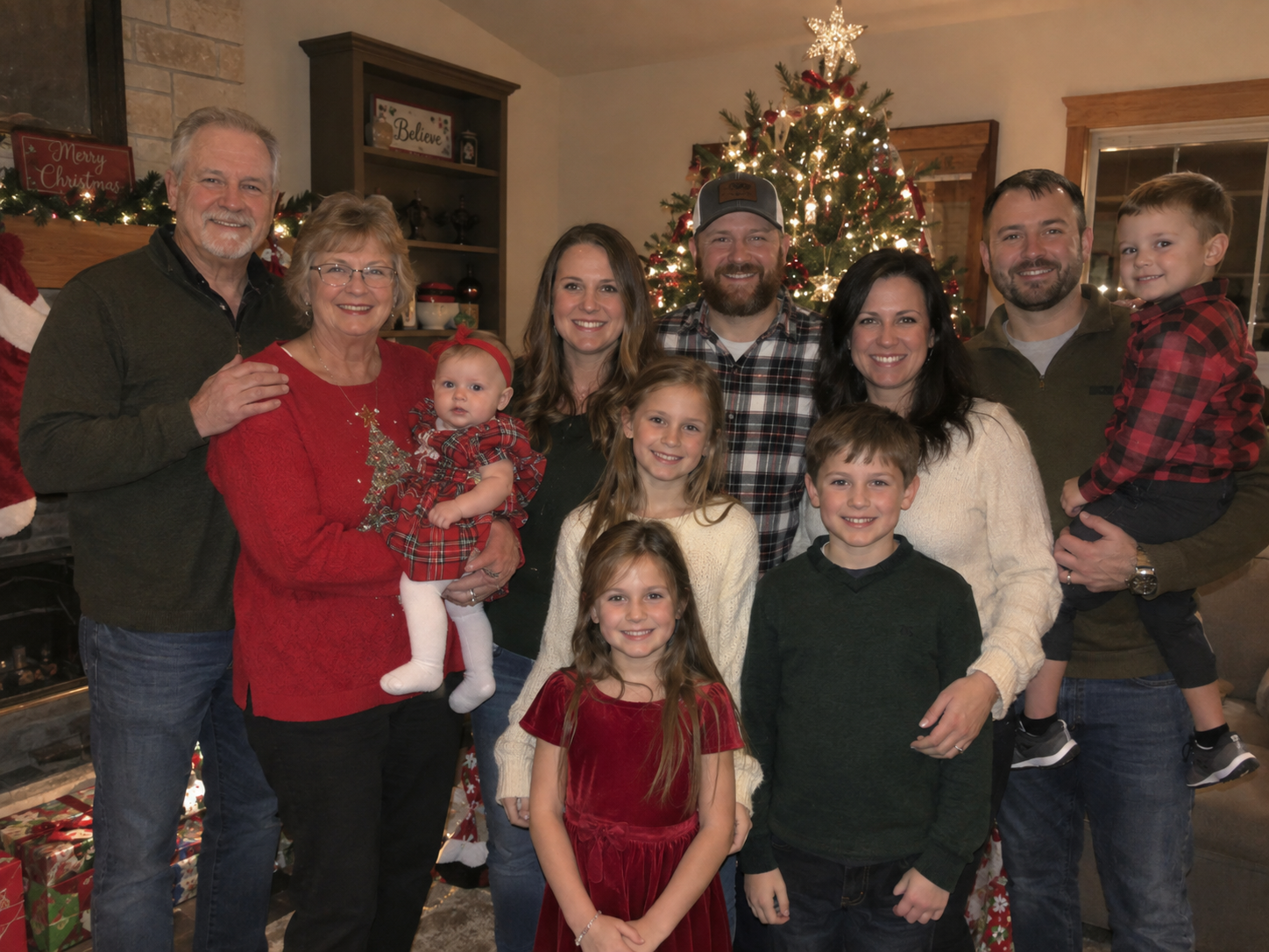 Example family photo ready to be added to a personalized mug template